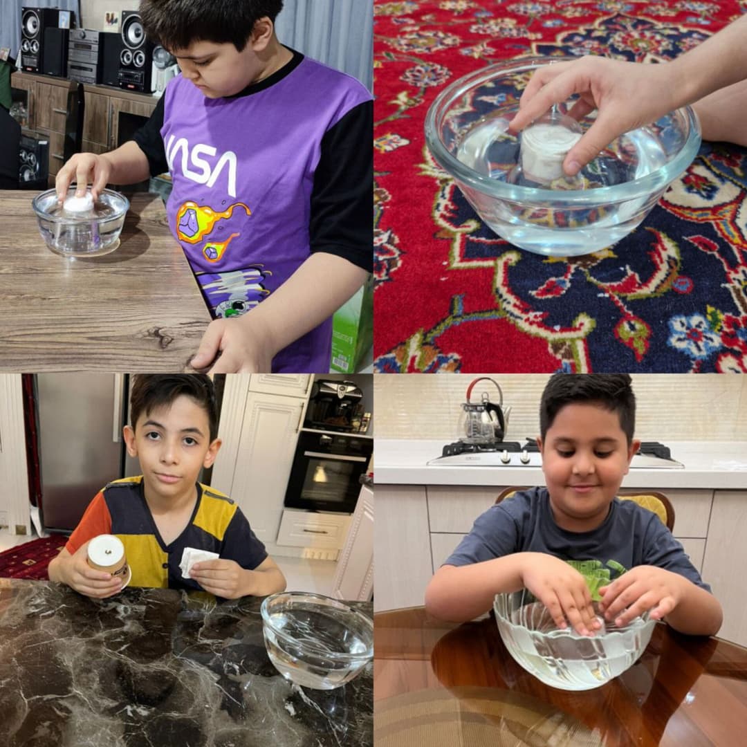 کاوشگری علوم توسط دانش آموزان در منزل