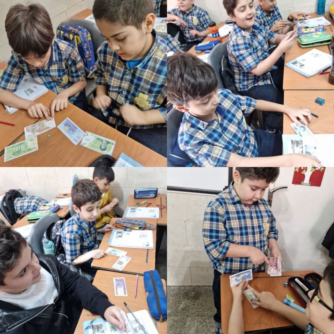 ریاضی: تدریس ریال و تومان  کار با پول کاغذی..دلار..تومان..