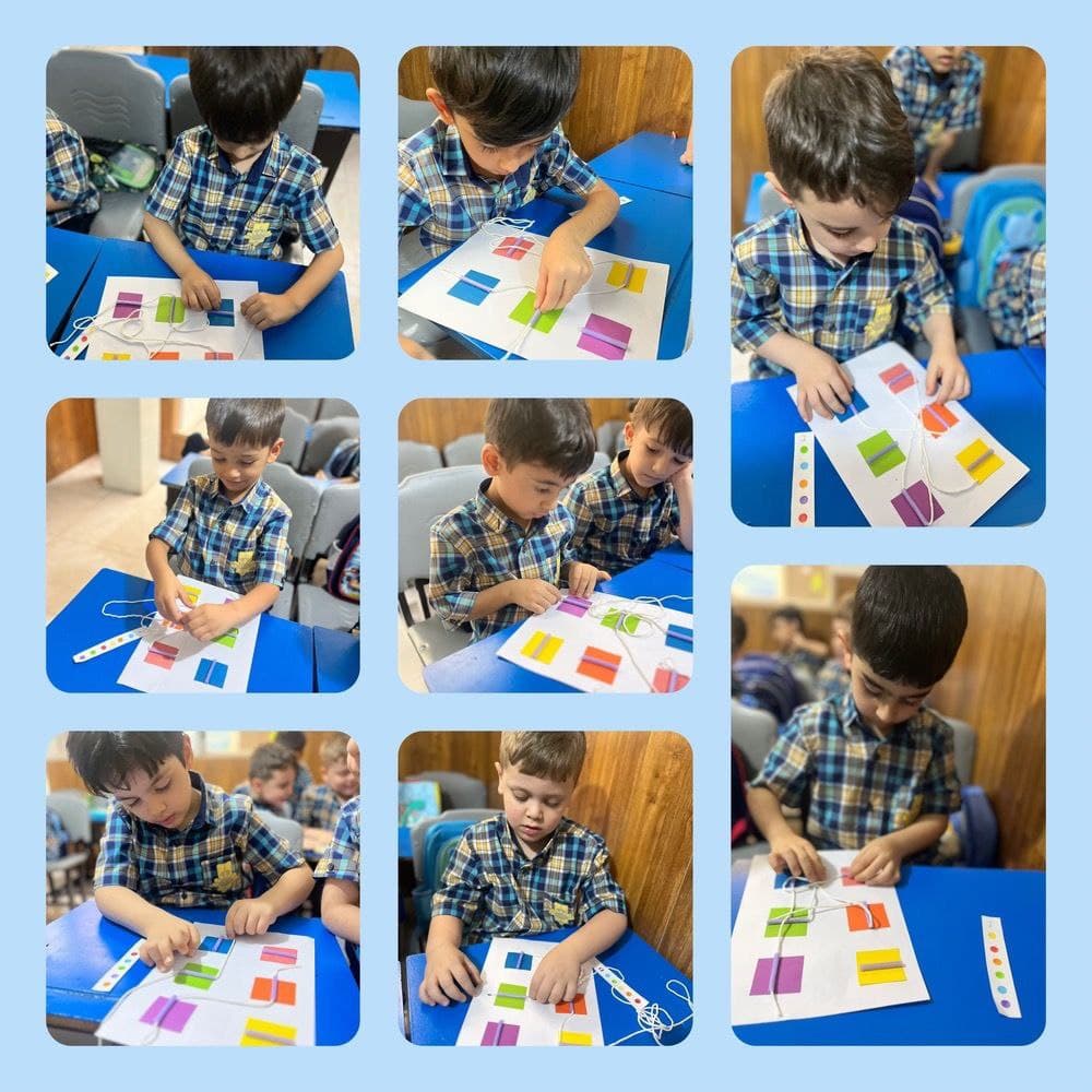 دست ورزی جهت بالا بردن دقت و توجه و هماهنگی دست و چشم و تقویت ماهیچه های ریز دست 