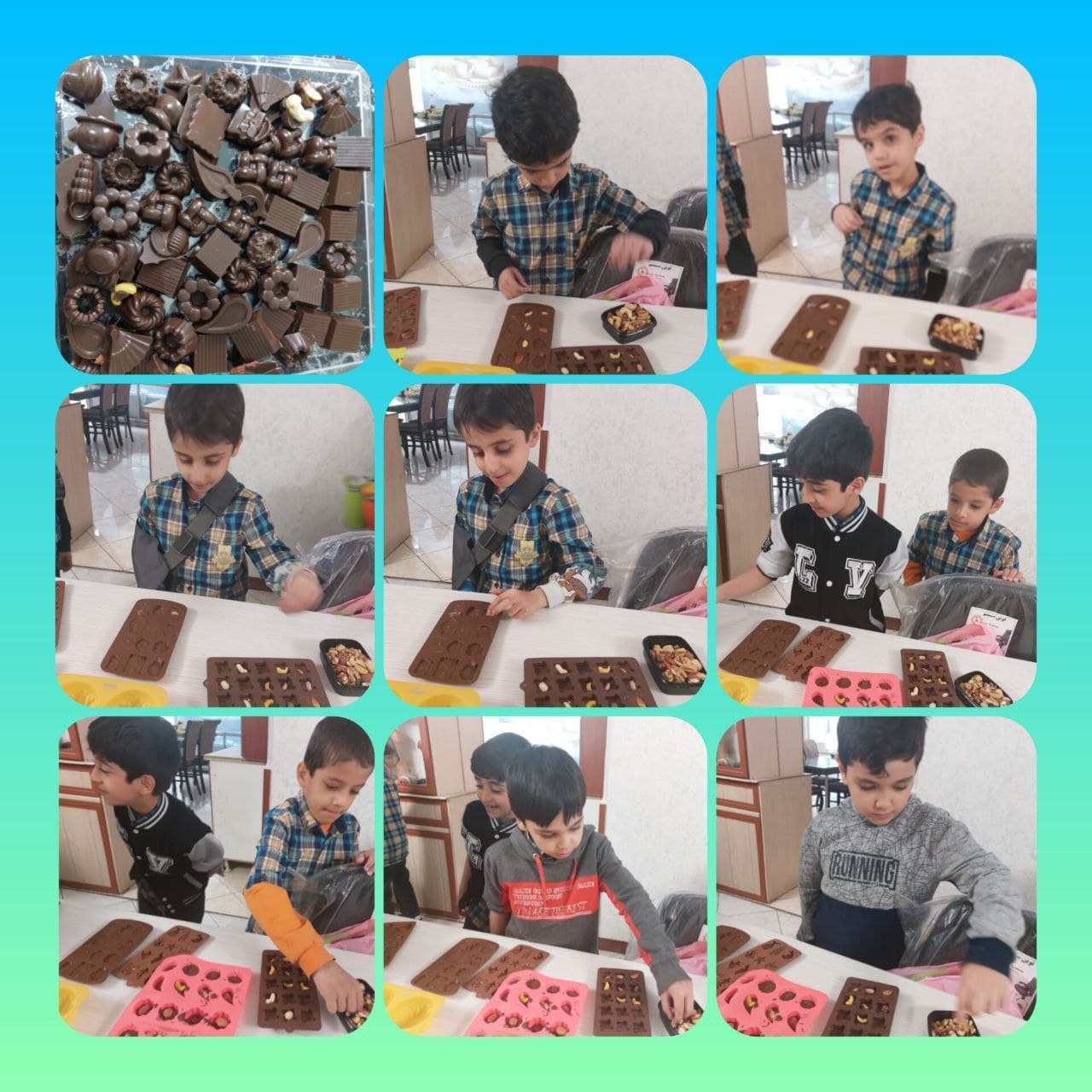 درست کردن شکلات آجیلی