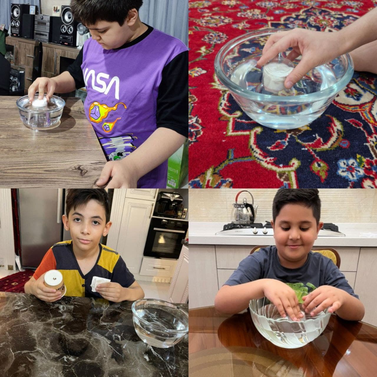کاوشگری علوم توسط دانش آموزان در منزل