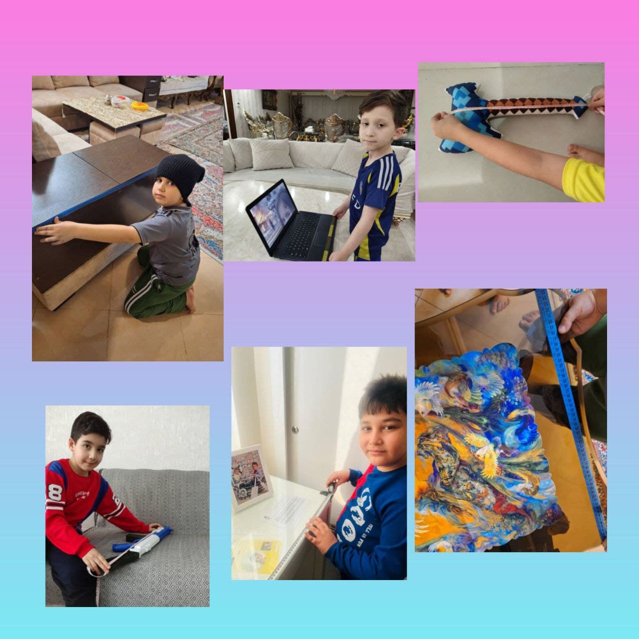 اندازه گیری وسایل مختلف با متر ( آموزش واحد سانتی متر)